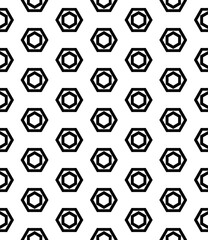 Black and white seamless abstract pattern. Background and backdrop. Grayscale ornamental design.