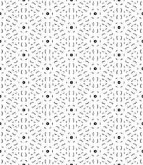 Black and white seamless abstract pattern. Background and backdrop. Grayscale ornamental design.