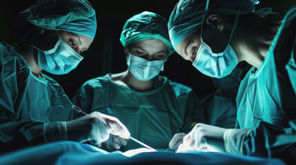 International Surgeon's Day. The surgeon is in the operating room. surgical staff