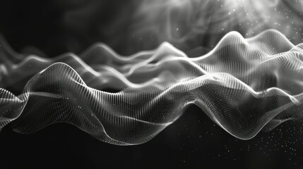 abstract digital sound equalizer. Linear wave-like sound.