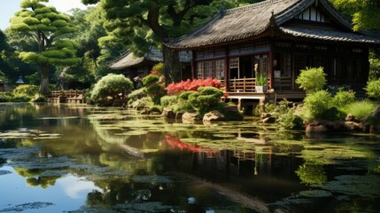 Obraz premium gazebo in the park