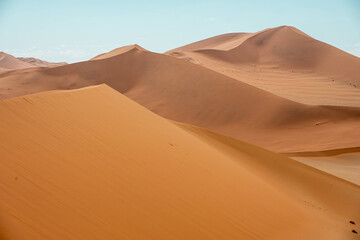 sand dunes in the desert, sossusvlei, namibia