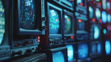 Obraz premium Old Retro Vintage Television Illustration