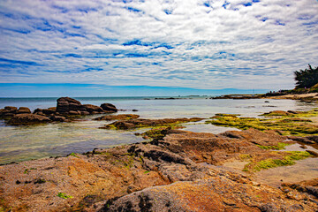 Quiberon and morbihan gulf in french brittany