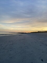 sunset on the beach