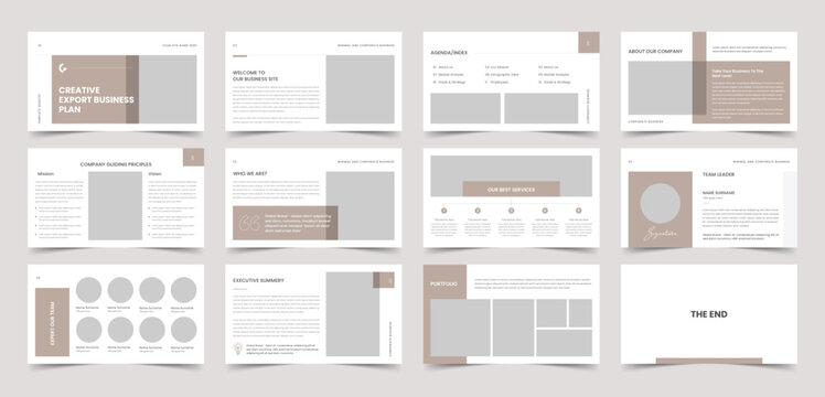 Business Plan Presentation Layout