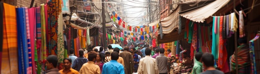 Fototapeta premium Colorful Market in India