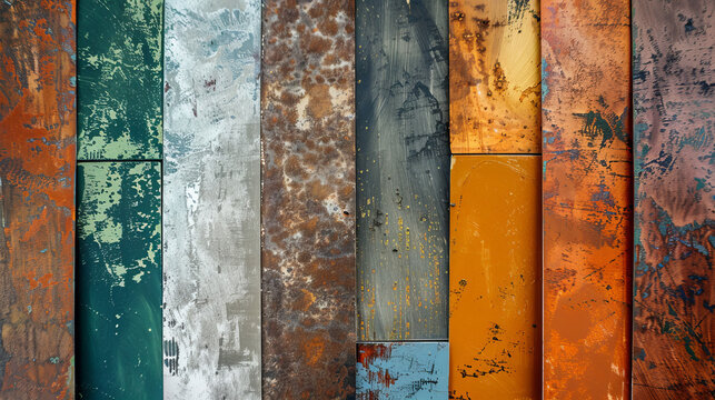 a range of paint samples stock ohoto