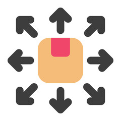 distribution icon for illustration