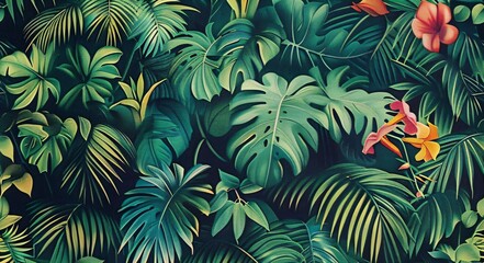 Naklejka premium background with leaves
