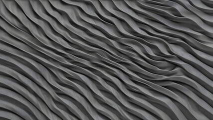 Obraz premium Artifical generated grey wave design background. Abstract background wavy lines background