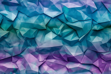 Obraz premium Abstract Geometric Pattern with Colorful Polygonal Shapes and Vibrant Gradients