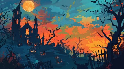 halloween scene