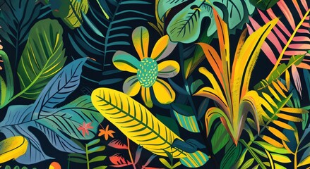 Seamles texture leaf background