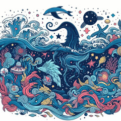 Attractive fantasy vector designs that are scary style