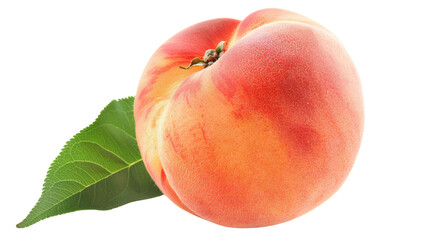 Peach isolated on transparent png background