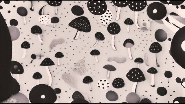 background with mushrooms