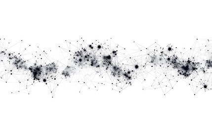 Obraz premium Abstract network connection dots and lines. Technology background. Big data visualization. Digital network connection concept.