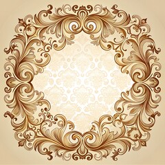 vintage retro frame on white background