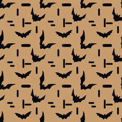 The Bats Seamless Vector Pattern Design