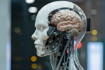 Robot with human brain