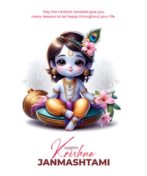 Shree Krishna Janmashtami Creative Design