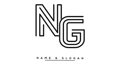 GN, NG, G, N  Abstract Letters Logo Monogram
