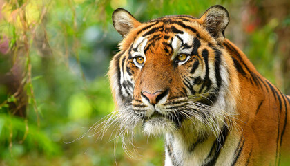 Head of sumateran tiger