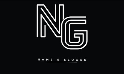 GN, NG, G, N  Abstract Letters Logo Monogram
