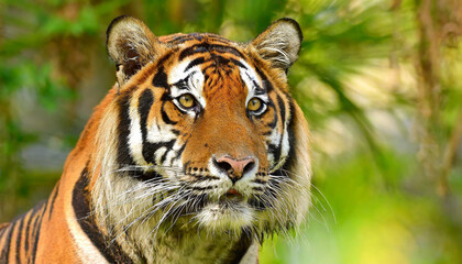 Naklejka premium Head of sumateran tiger