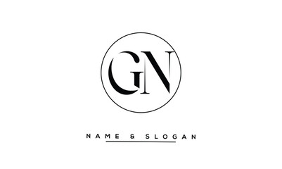 GN, NG, G, N  Abstract Letters Logo Monogram