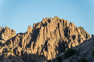 The Prescott Dells at sunset