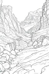 Fototapeta premium landscape of the mountain