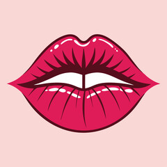 lipstick kiss with lips print set, lipstick lips, red lips print vector, Female red lipstick kiss