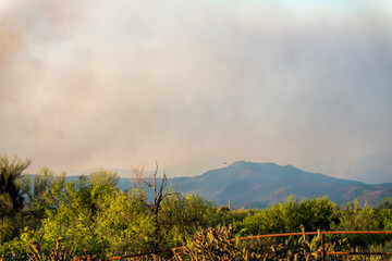 Smoky landscape in phoenix 