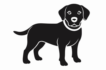 isolated black silhouette of a dog collection, Set of dog silhouette vector. Dogs and puppies in different breed, corgi, golden retriever, poses, sitting, standing, jump