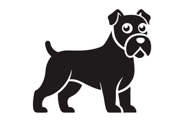 isolated black silhouette of a dog collection, Set of dog silhouette vector. Dogs and puppies in different breed, corgi, golden retriever, poses, sitting, standing, jump