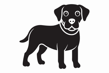 isolated black silhouette of a dog collection, Set of dog silhouette vector. Dogs and puppies in different breed, corgi, golden retriever, poses, sitting, standing, jump