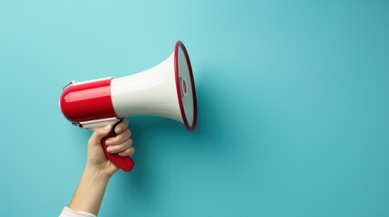 The red white megaphone