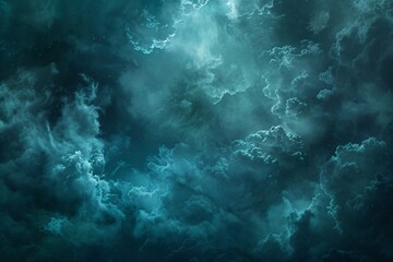 Fototapeta premium Ethereal Cloudscape in a Mystical Night Sky