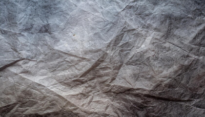 Naklejka premium black crumpled paper texture blank dark background with creases