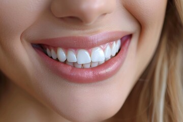 Fototapeta premium Close-Up of a Bright, Healthy Smile