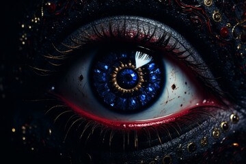 Enlightening Third vision eye. Power human mind. Generate Ai