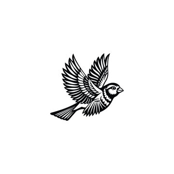 recommend clip art: redpoll vector silhouette