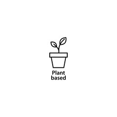 Plant based  vector icon