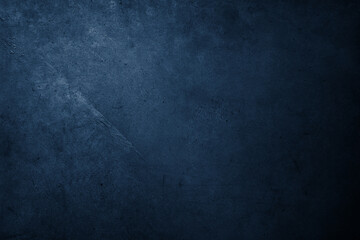 Fototapeta premium Dark blue textured concrete wall background