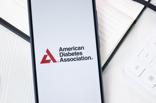 New York, USA - 30 June 2024: ADA American Diabetes Association Logo or Icon on Phone Screen