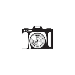 camera vector illustration flat design silhouette pattern.