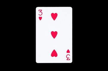 Playing Card Six of Cross Isolated on Black Background. Poker. NATIONAL CARD PLAYING DAY December 28