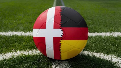 Deutshland vs Denmmark football